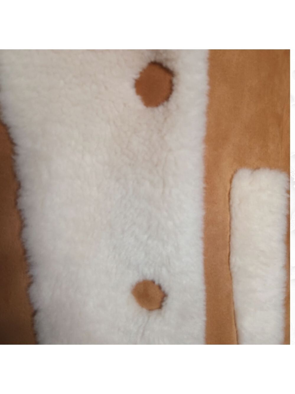 LoveShackFancy Arlington Suede Paneled Faux Shearling Coat - Picture 9 of 10